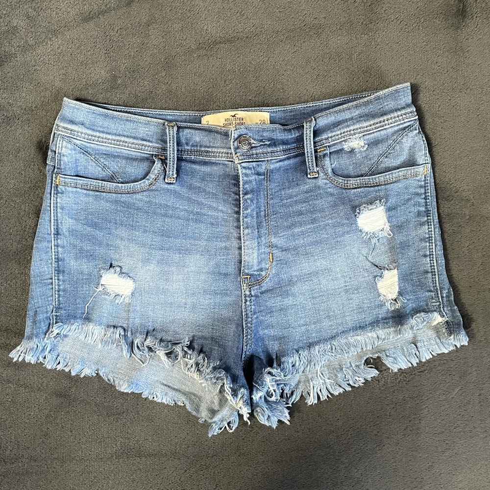 Hollister High Rise Denim Short-Shorts - Size 7